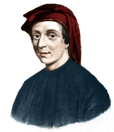 Portret Leonarda Fibonacciego (1170-1245). (Leonard z Pizy). Włoski matematyk. autorstwa Unknown artist