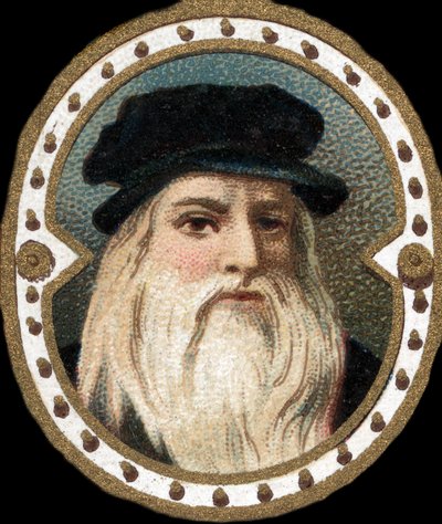 Portret Leonarda da Vinci (1452 - 1519) (Leonardo da Vinci). autorstwa Unknown artist