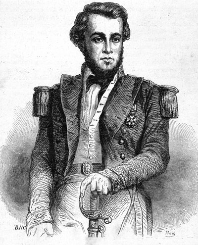Portret porucznika Bellota (1826-1853) - w „Les Contemporains””, b.d. koniec XIX wieku. autorstwa Unknown artist