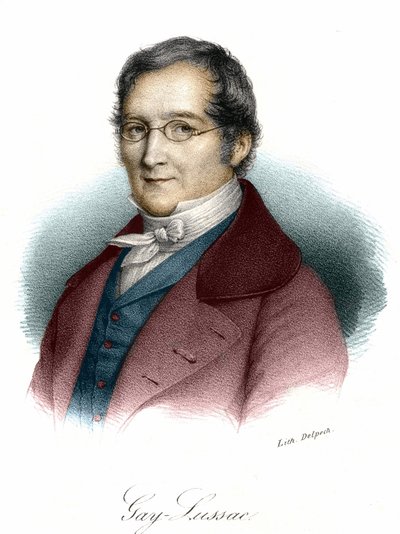 Portret Louisa-Josepha Gay-Lussaca (Louis Joseph Gay Lussac) (1778-1850), francuskiego fizyka i chemika. Rycina XIX wieku. autorstwa Unknown artist