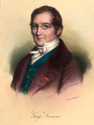 Portret Louisa-Josepha Gay-Lussaca (Louis Joseph Gay Lussac) (1778 - 1850), francuskiego chemika i fizyka. Rycina XIX wieku. Prywatna kolekcja. autorstwa Unknown artist