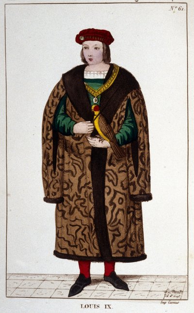 Portret Ludwika IX lub Świętego Ludwika (1214 - 1270). autorstwa Unknown artist