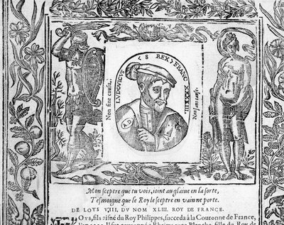 Portret Ludwika VIII Króla Lwa Francji z lat 1223-1226. autorstwa Unknown artist