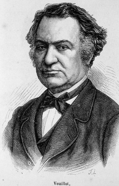 Portret Louisa Veuillota, francuskiego dziennikarza katolickiego (1813-1883), współpracownika i redaktora „L