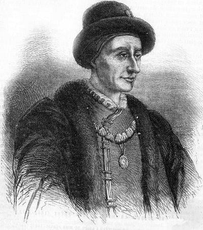 Portret Ludwika XI (1423-1483), króla Francji. autorstwa Unknown artist