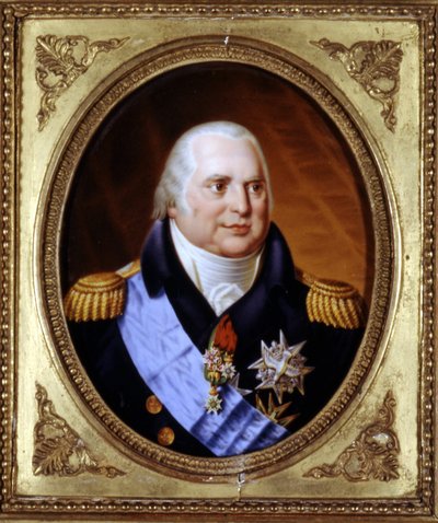 Portret Ludwika XVIII (1755 - 1824). Obraz. Prywatne Dz. autorstwa Unknown artist