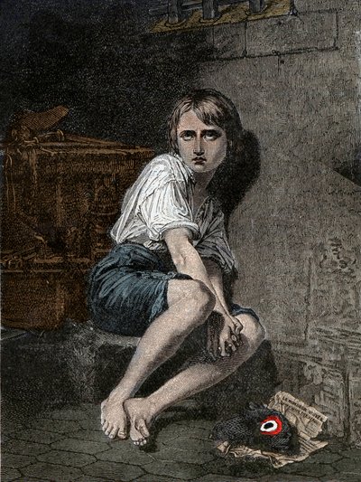 Portret Ludwika XVII (1785-1795) w więzieniu świątynnym, Paryż” autorstwa Unknown artist