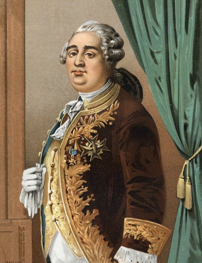 Portret Ludwika XVI (1754 - 1793) Króla Francji po „sławnych mężczyznach i kobietach”. Barcelona 1877. autorstwa Unknown artist