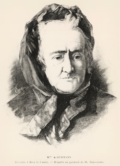 Portret Louise-Victorine Ackermann autorstwa Unknown artist