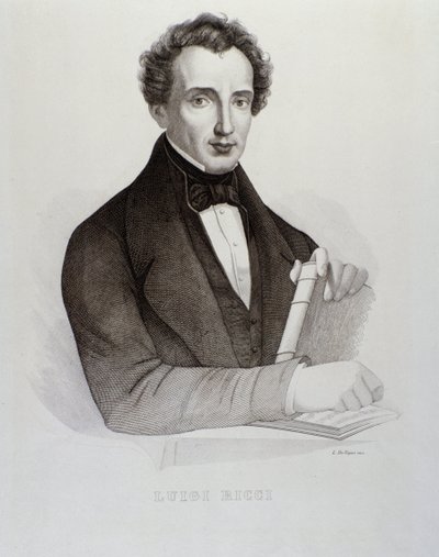 Portret Luigiego Ricciego (rycina autorstwa Unknown artist