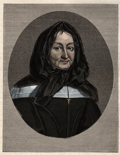 Portret Madame Marie de Rubelles, Pani Miramion (1629-96) założycielki Córek Świętej Rodziny autorstwa Unknown artist
