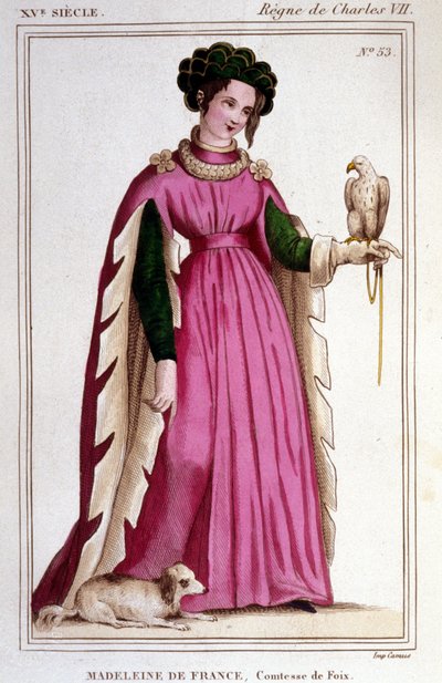 Portret Madeleine z Francji (1443 - 1495), hrabiny Foix. autorstwa Unknown artist