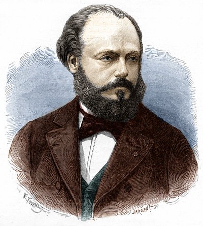 Portret Marcela Depreza (1843-1918), francuskiego inżyniera i fizyka. autorstwa Unknown artist