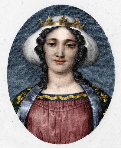 Portret Marguerite de Provence (1221 - 1295), królowej Francji. autorstwa Unknown artist