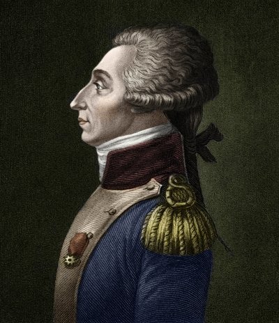 Portret Marie Joseph Gilbert Motie Motier, markiz de Lafayette (1757-1834), francuski arystokrata i wojskowy. autorstwa Unknown artist