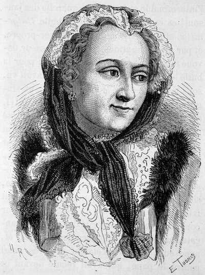 Portret Marii Leszczyńskiej (1703 - 1768). Rycina z końca XIX wieku w „Histoire de France” H. Martina. autorstwa Unknown artist