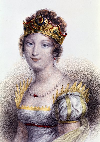 Portret Marii Louise, księżnej Parmy, cesarzowej małżonki Francuzów (rycina autorstwa Unknown artist