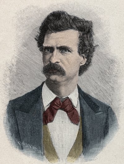 Portret Marka Twaina (Samuel Langhorne Clemens autorstwa Unknown artist