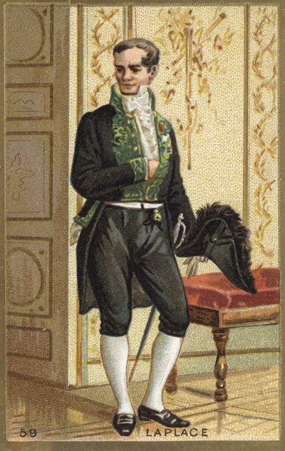 Portret markiza Pierre Simon de Laplace (1749-1827), francuskiego astronoma, matematyka i fizyka. Chromolitografia XIX wieku. autorstwa Unknown artist