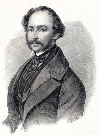 Portret Maksymiliana II króla Bawarii - Portret Maksymiliana II Josepha de Baviere (1811 - 1864) autorstwa Unknown artist