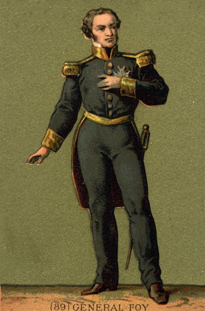 Portret Maksymiliana Sébastiena Foya. Francuski generał i polityk (1775 do 1825) autorstwa Unknown artist