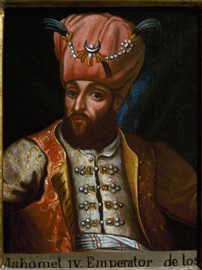 Portret Mehmeda IV zwanego Myśliwym, sułtana Imperium Osmańskiego autorstwa Unknown artist