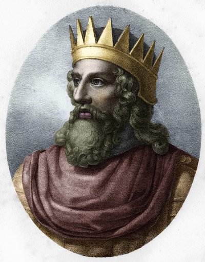 Portret Merovecha (w. 448-w. 458). autorstwa Unknown artist