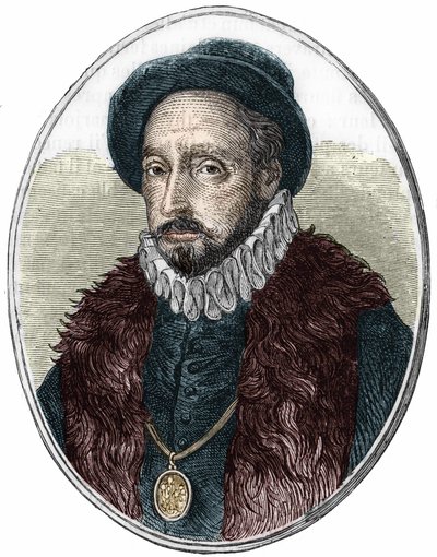 Portret Michela de Montaigne (1533-1592), francuskiego pisarza. autorstwa Unknown artist