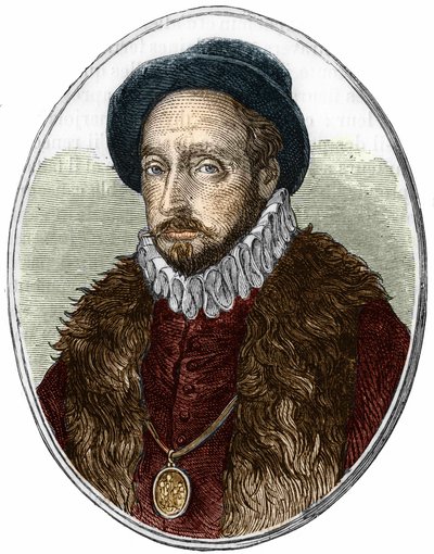 Portret Michela de Montaigne (1533-1592), francuskiego pisarza. autorstwa Unknown artist