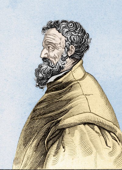 Portret Michała Anioła Buonarrotiego z Michała Anioła (Michelangelo lub Michel Ange autorstwa Unknown artist