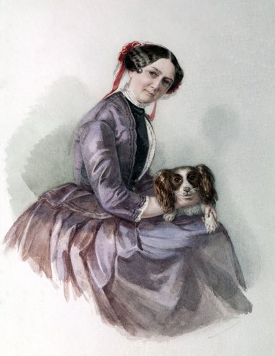 Portret Minny Wagner, żony Ryszarda Wagnera, Wagner Museum Bayreuth. autorstwa Unknown artist