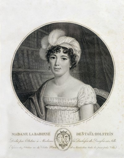 Portret Madame de Staël - grawer autorstwa Unknown artist