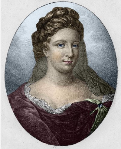 Portret pani Antoinette Deshoulières (1634-1694) autorstwa Unknown artist