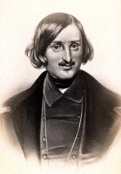 Portret Mikołaja Wasiljewicza, powiedział po francusku Nicolas Gogol (1809 - 1852), rosyjski pisarz. Grawerowanie sd. 19 wiek. autorstwa Unknown artist