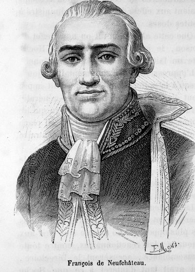 Portret Nicolasa Louisa Francois de Neufchateau (1750-1828), francuskiego pisarza i polityka. autorstwa Unknown artist