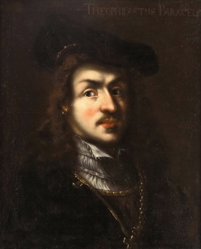 Portret Paracelsusa, Anonimowy. olej na płótnie autorstwa Unknown artist