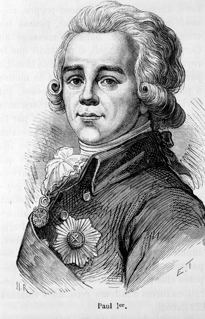 Portret Pawła I Pietrowicza (1754-1801), cara Rosji autorstwa Unknown artist