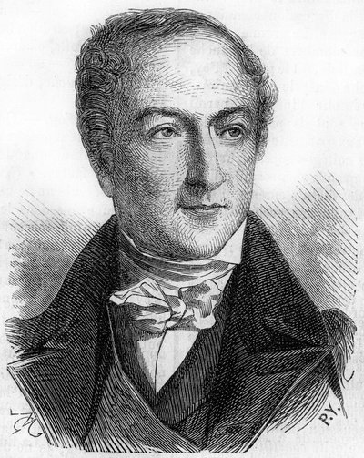 Portret Peyronneta (lub Peyroneta), francuskiego polityka (1778 - 1854). autorstwa Unknown artist