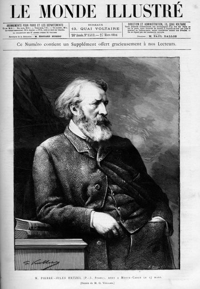 Portret Pierre-Jules Hetzel (Pierre Jules Hetzel .) autorstwa Unknown artist
