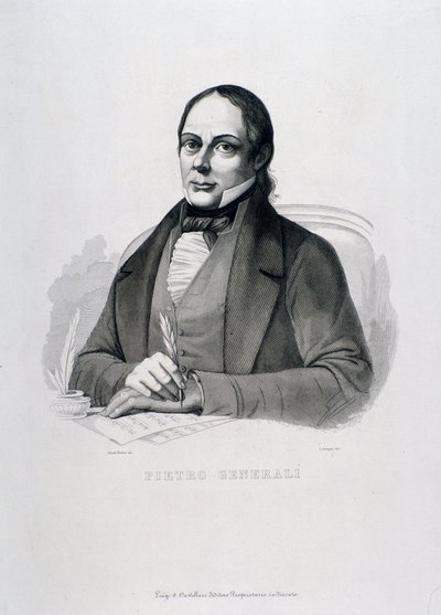 Portret Pietro Generali (rycina) autorstwa Unknown artist