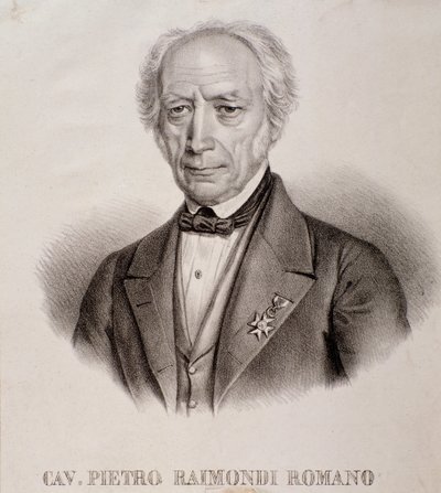 Portret Pietro Raimondiego (Grawerowanie) autorstwa Unknown artist