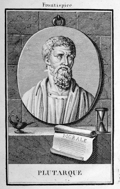 Portret Plutarcha, rycina początek XIX wieku. autorstwa Unknown artist