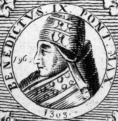 Portret papieża Benedykta IX lub Benedykta 9. autorstwa Unknown artist