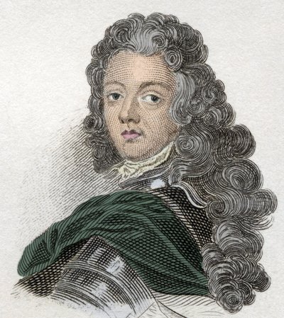 Portret księcia Eugeniusza Sabaudzkiego (Savoie Carignan, hrabiego Soissons (1663-1736), wojska francuskiego. Rycina z XIX wieku. autorstwa Unknown artist