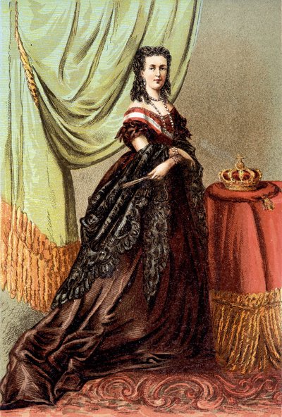 Portret królowej Marii Henryki z Austrii, żony Leopolda II, króla Belgów. autorstwa Unknown artist