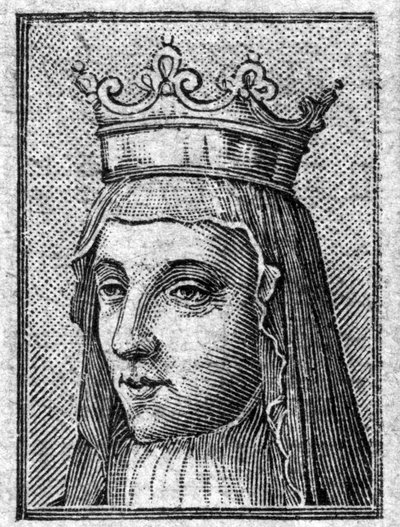 Portret Radegonde (ok. 520-587), królowej Francji, żony Clotaire (Clothaire). autorstwa Unknown artist