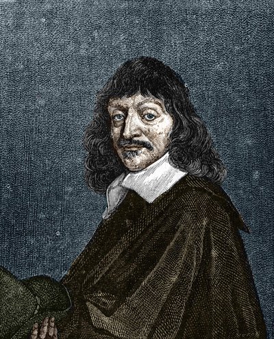 Portret Rene Kartezjusza. 1596-1650. autorstwa Unknown artist