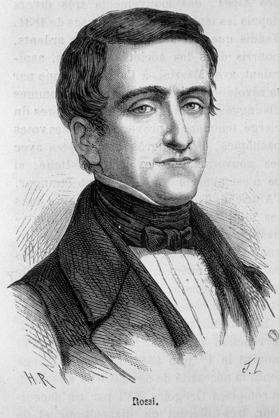 Portret Rossiego, włoskiego polityka (1787 - 1848) autorstwa Unknown artist