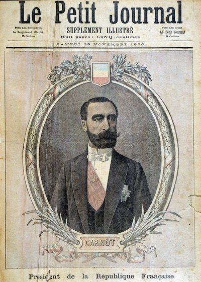 Portret Sadi Carnot – okładka „The Petity Journal” 29.11.1890. autorstwa Unknown artist