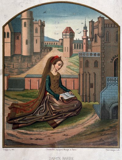 Portret świętej brody - z dokumentu z XV wieku autorstwa Unknown artist